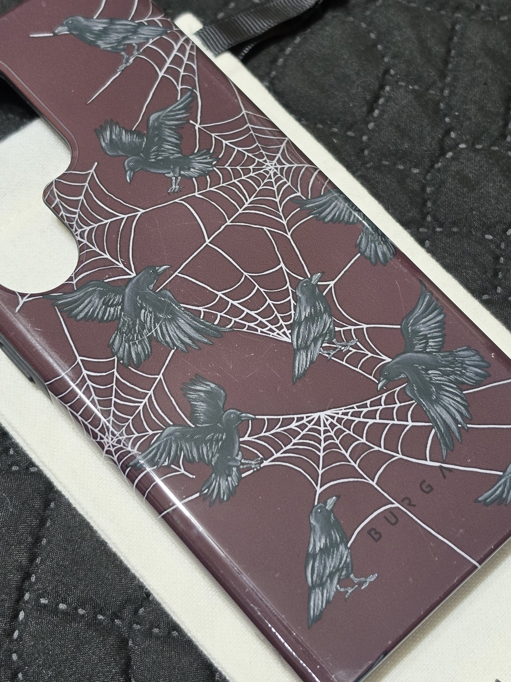 BURGA Samsung S24 Ultra Gothic Ravens & Webs Phone Case